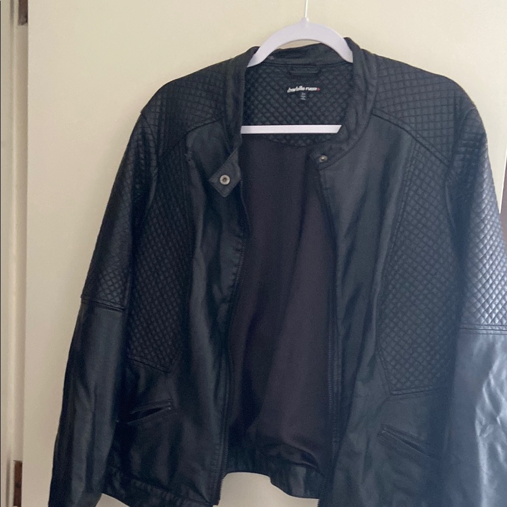 Black Faux Leather Jacket